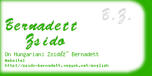 bernadett zsido business card